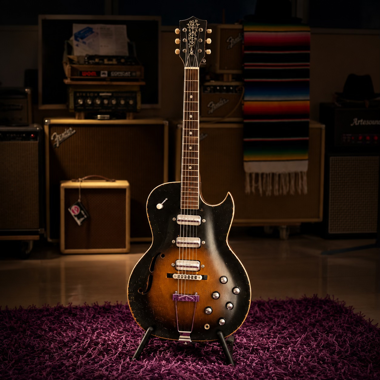 1965 Old Kraftsman Speed Demon by Kay vintage hollowbody electric guitar